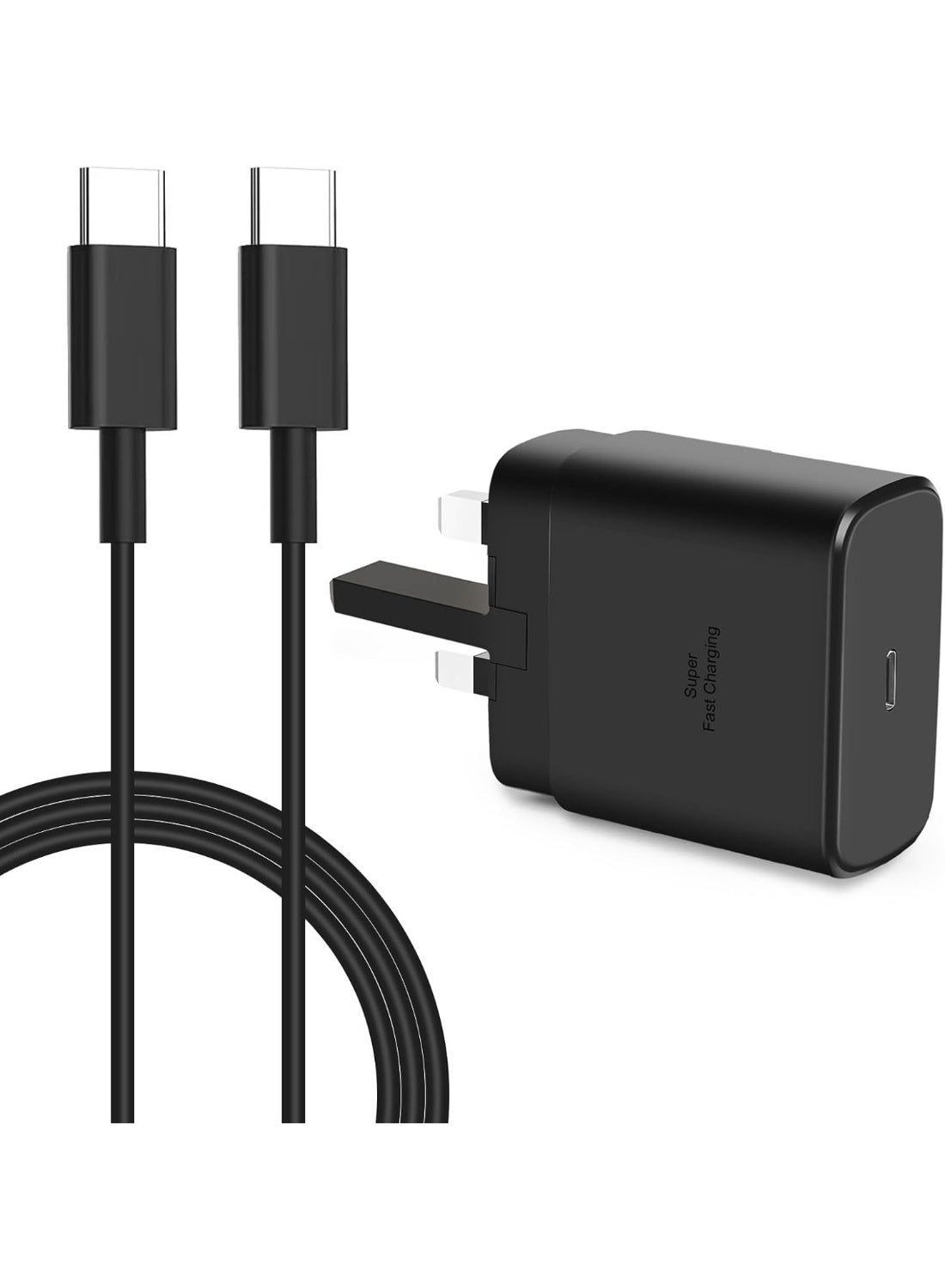 25W PD 3.0 Fast Charger with 3.3 FT Type C Fast Charging Cable Adaptor Compatible with Samsung Galaxy S26/S25/S24/S23/S22/S21+/S21 FE/S24 Ultra/Z Flip 7/6/5/4/3/ Z Fold 7/ 6/5/4/3 /Note 20/10/A57/A56/A55/A54/A73/A72/A17/A16/A15/A14/A27/A26/A25/A07/A06/A05/A04/M57/M56/M55/M37/M36/M35, Also Compatible with Google Pixel 10/9/8/7/6 smart phones with Type C port